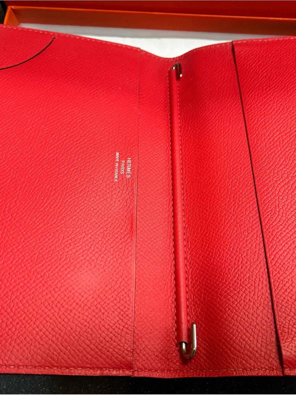 Hermes Vision II Red Leather Agenda Cover